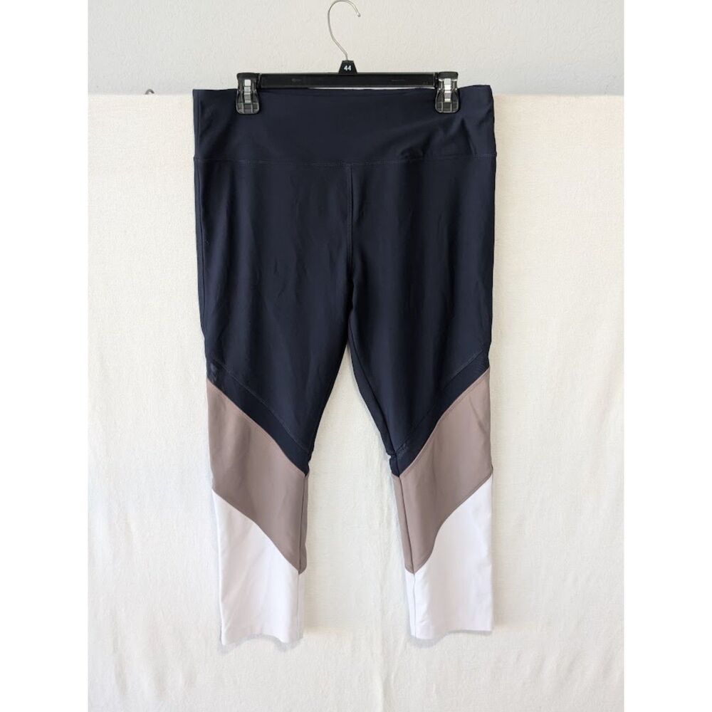 Vogo Athletica Leggings Blue/White/Tan Women's Size XL